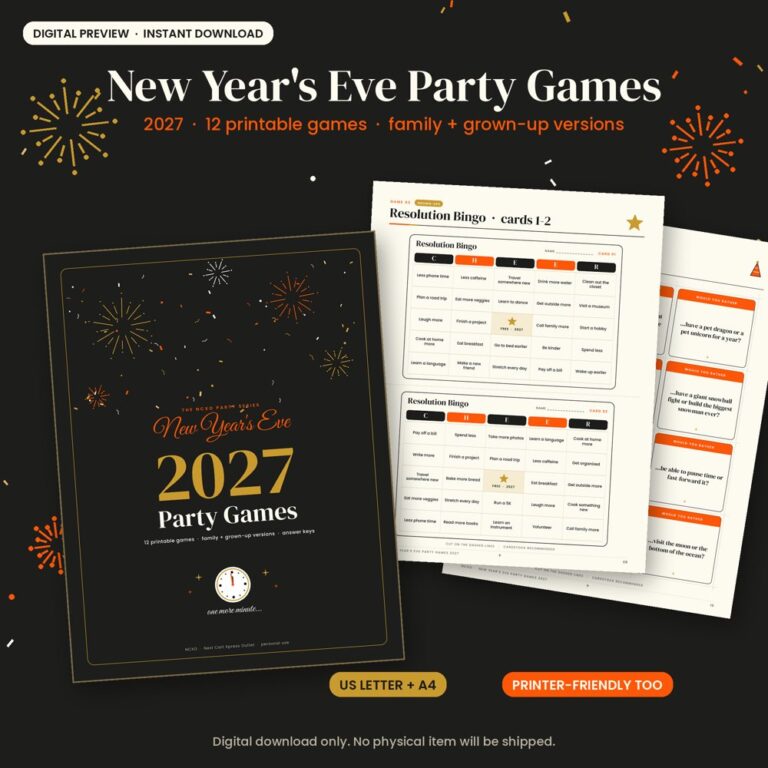 2027 New Year’s Eve Party Games